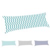 TAOSON 100% Cotton 300 Thread Count Aqua Blue and White