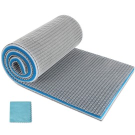 ZVAWDR Aquarium Filter Media, Upgraded 8-Layer Filter Sponge Pad for Fish Tank and Pond, Super Filtering Effect, Cut to Fit, Reusable and Washable Aquarium Filter Floss (11.8” x 47.2”)