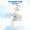 10 Pack 1/8 inch Plastic Check Valve, One Way Check