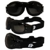 Birdz Eyewear Eagle Red Baron style Motorcycle Padded Airsoft Goggles