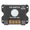 Brrnoo DC 12V 24V 30A PIR Sensor Switch Panel Light