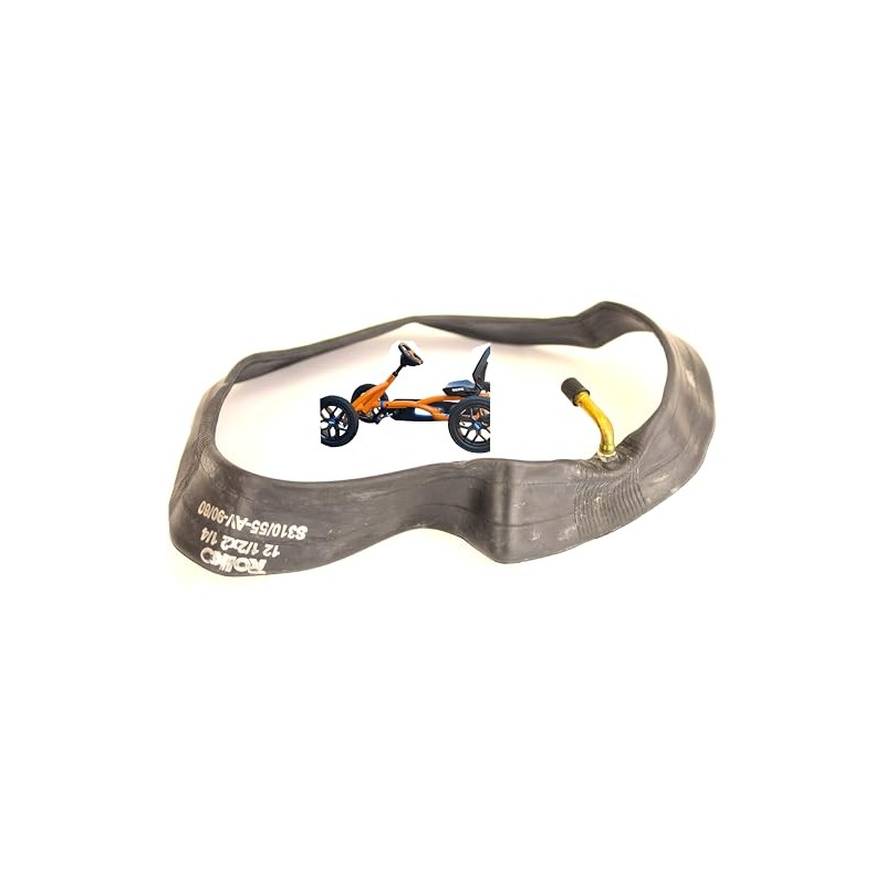 Tyre with Inner Tube 12.5 Inch Black Slick Tread Compatible