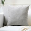 Encasa Homes Chenille Cushion Covers, Set of 2, Solid Colour,