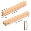 Rapidbok Pack of 4 Furniture Handles, Solid Wood Furniture Handles,