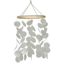 White Shell Wind Chime Hanging Dreamcatcher Sympathy Wind Chimes for Bedroom Balcony Wall Decoration