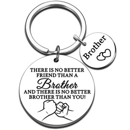 QUIHUD Stocking Stuffer Gifts for Brother Best Gifts for Brother Adult Brother Keychain Gifts from Sister Brother Stocking Stuffers Unique Presents Christmas Gift for Brother Big Brother Gift