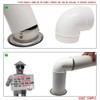Kair Ceiling Valve 100mm - 4 inch Stainless Steel Adjustable