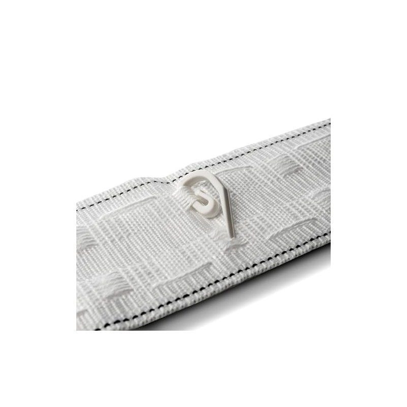 Realm White Pencil Pleat Curtain Header Tape, Detachable Curtain, Sizes