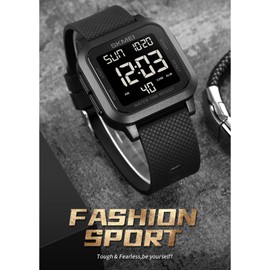 SKMEI 1894 sports watches Countdown double time watch alarm clock Chronograph table Digital watches 50 meters waterproof watch