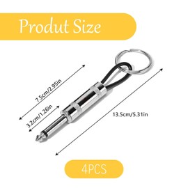 4Pcs Guitar Amp Key Holder,Zinc Alloy Key Holder for Wall Chain,Keychain Mounted Plug for Marshall JCM800 Keys Hooks,Applicable to Music Lovers House Office Recording Studio Rehearsal Space,Easy Carry