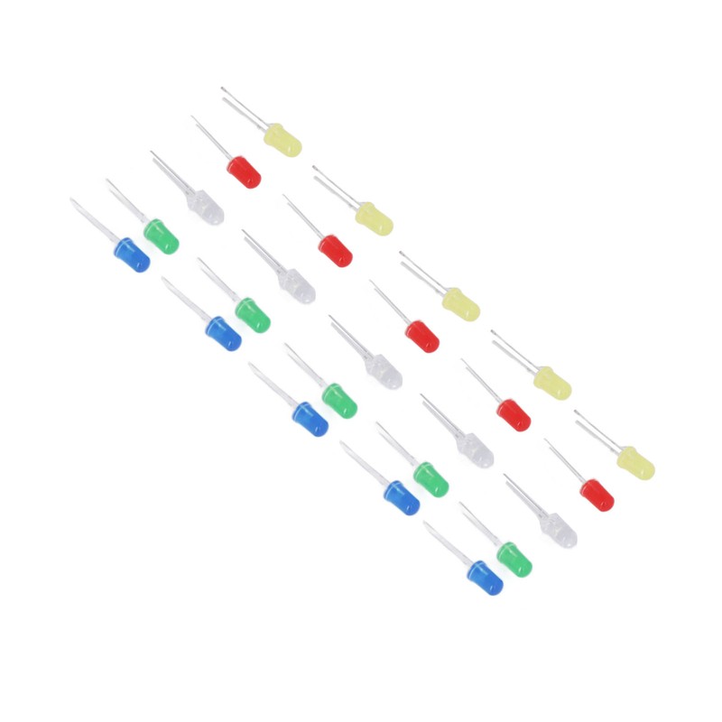 1000Pcs LED Light Emitting Diode Assortment Kit Bulb Lamp Components