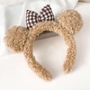 JazSwirl Bear Ears Headband, Cute Animal Ears Headband, Makeup Face