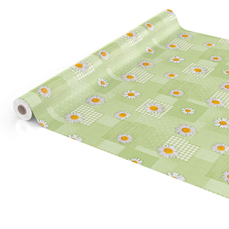 Anro Oilcloth, Tablecloth, Chamomile Patchwork