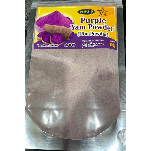 MIKI'S PURPLE YAM POWDER 100g, Ube Powder, Best Used in