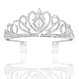 Tiara Headband Hair Accessories Headdress Crown Clasp Crown Child Costume Dress Girls Shichi-Go-San Wedding Coming of Age Birthday Wedding Hair Ornament