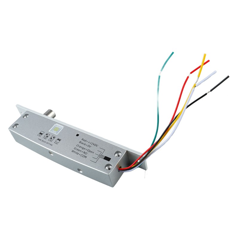 DC 12V 5 Lines Electric Bolt Lock Narrow Deadbolt Drop