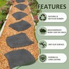 Sekcen 3 Pack Rubber Stepping Stones Outdoor Garden Rubber Pavers