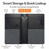 Server Book with 2 Zipper Pockets, Leather Server Books for