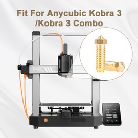 IdeaFormer 10pcs 0.4 mm Cobra 3 Brass Nozzles for Anycubic Cobra 3/Cobra 3 Combo, Hotend Extruder Brass Nozzle Cobra 3 Extruder Nozzle 3D Printer Accessories