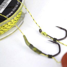 Pack of 2 Carp Fishing Line 8 Strand Braided Hook Connection 20 m Three Sizes Coarse Carp Fishing Tackle (FBA-YX201-15LB)