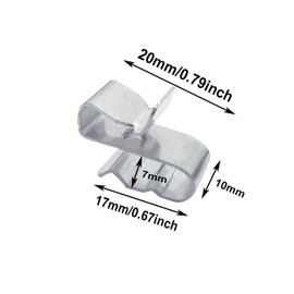 DaNaRaa 20mm Stainless Steel Sunrunner Cable Clips Trailer Frame Wire Clips (50 Pieces)