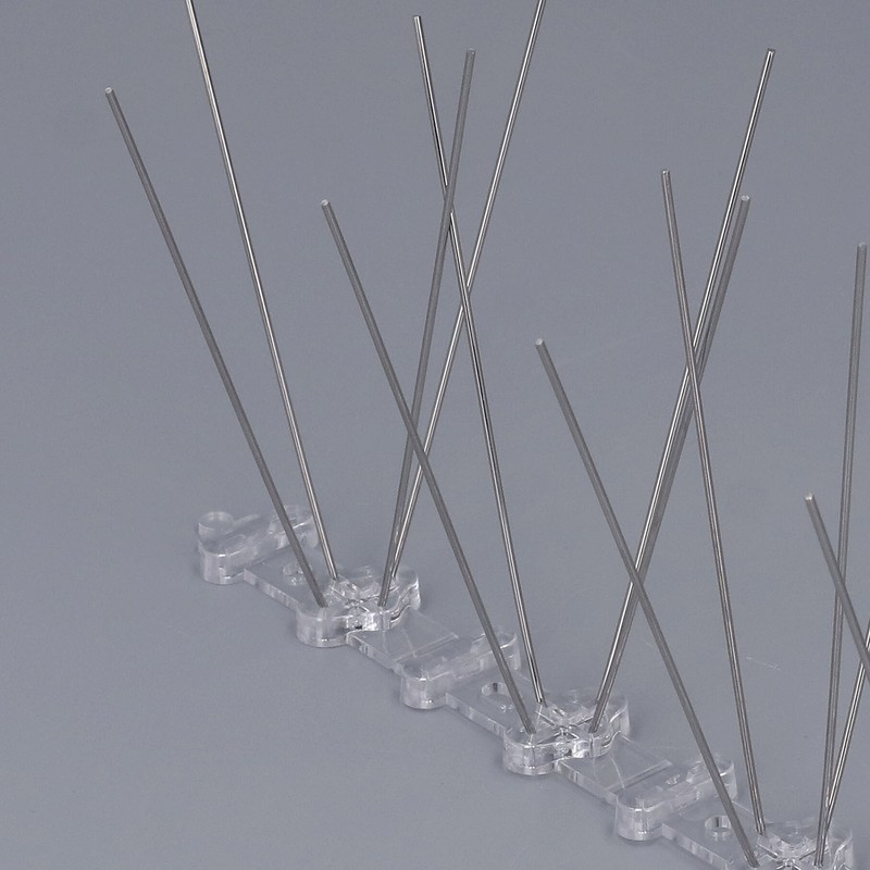 Bird Spikes 304 Stainless Steel Wire Rust Proof Plastic Base