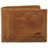 Wild Things Only Leather Wallet Rustic Design Cowhide Men's Wallet