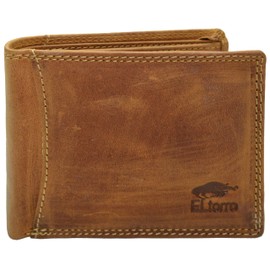 Wild Things Only Leather Wallet Rustic Design Cowhide Men's Wallet with Double Quilted Stitching, Wild print, Modern