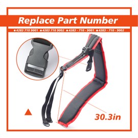 Mhrxusd 4283 710 9001 & 4283 710 9002 Left/Right Blower Shoulder Harness Straps Replacement for STIHL BR800 BR800x Leaf Blowers Replace 4283-710-9001 4283-710-9002, with Fixing Screw