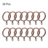 sourcingmap Curtain Rings Metal 28mm Inner Dia Drapery Ring for