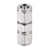 sourcing map Compression Tube Fitting Nickel Plating for 4mm Pneumatic