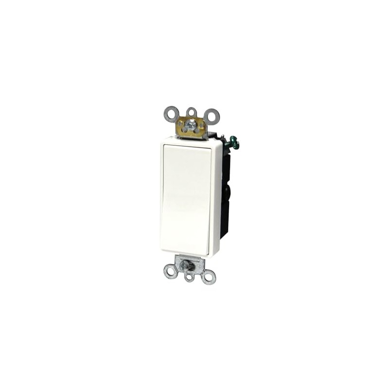 Leviton 15-Amp 120/277-Volt Decora Plus Rocker 3-Way AC Quiet Switch,