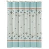 DS CURTAIN Tremiti Aqua Ocean Waterproof Polyester Fabric Printed Starfish
