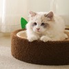 Round Cat Scratch Bowl Scratch Resistant Comfortable Sisal Lasting Cat