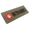 Support Dog K9 In Training Embroidered Airsoft Paintball Patch, brown