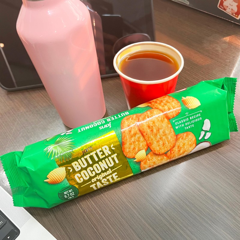 Butter Coconut Crackers (Foil) 6.7 oz (Pack of 8)