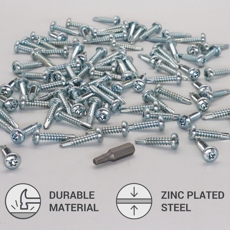 SKIR'CO (Pack of 150) Self Drilling Screws 4.8 x 22