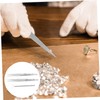 TEHAUX 1 Set Heavy Duty Stainless Steel Jewelry Tweezers Multi