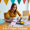 Ecraft 4-in-1 Paper Cutter - 12" Paper Trimmer Multi-Function Scrapbooking