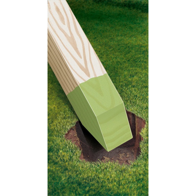 Rust-Oleum 1904A Wolman (Woodlife) CopperCoat Green Wood Preservative-Below Ground, Quart