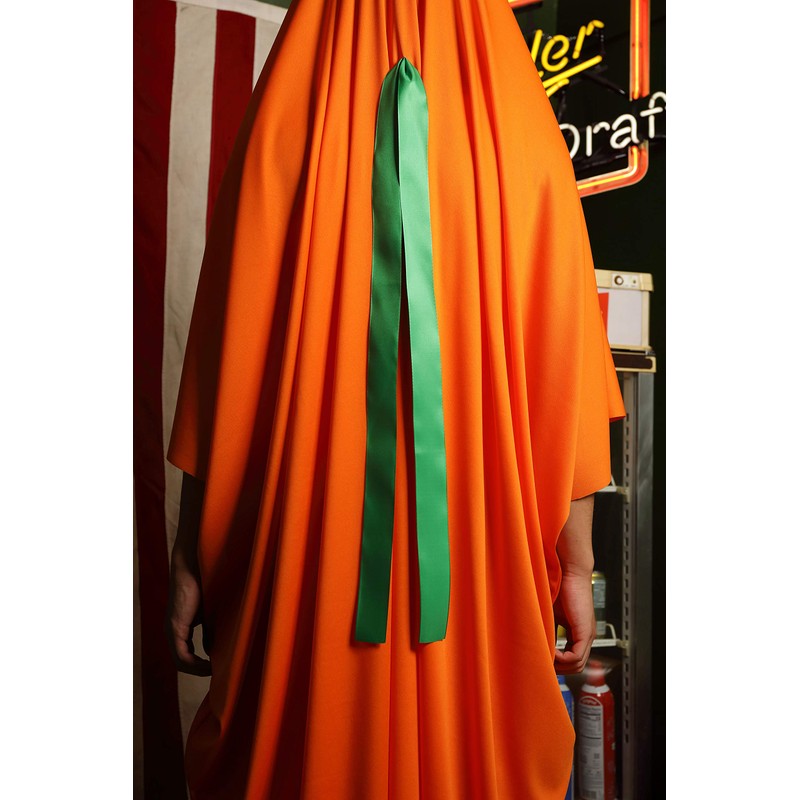 Clearstone Cosplay Halloween 2-Way Teru Pumpkin Poncho, Unisex, Orange