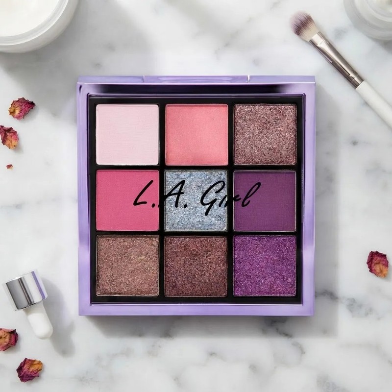 Paleta De Sombras Para Ojos Maquillaje 9 Tonalidades La Girl