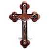Roman Crucifix with Walnut edges and Holy Items, Different sizes