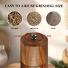 2 Pack Acacia Wood Salt and Pepper Grinder Set with