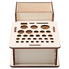 Multi Hole DIY Craft Tool Storage Wooden Holder Basswood Leather