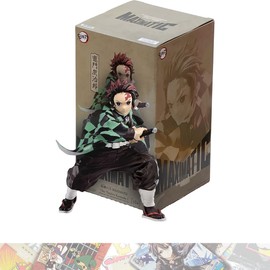 Banpresto The Tanjiro Kamado: 18cm Maximatic Statue Figurine Bundle with 1 D.B. Theme Compatible Trading Card (18196)