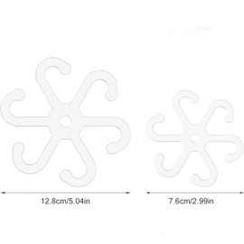 Climbing Houseplant Stem Supports, 4Pcs Clear Plastic Flower Plant Growth Stake Trellis,Stem Support Hooks Plant Vine Wall Clip Plant Support Stake,Climbing Houseplant Stem Holder Plant Climbing Rack