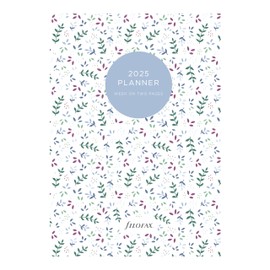 Filofax Calendar Diary Refill, A5 Size, Week-to-View, Garden Minimal Diary Pack, Multilingual: Five Languages, 2025 (C68592-25)