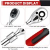 Gisafai 3 Pieces Extendable Ratchet Set 1/4 3/8 1/2 Inch