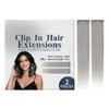 Extensiones de Cabello con Clip, Color Gris Plata